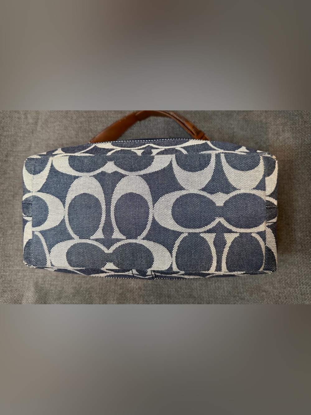 Coach Denim Signature Stripe Shoulder Hobo Bag No. C0768-11182 - Picture 6 of 12